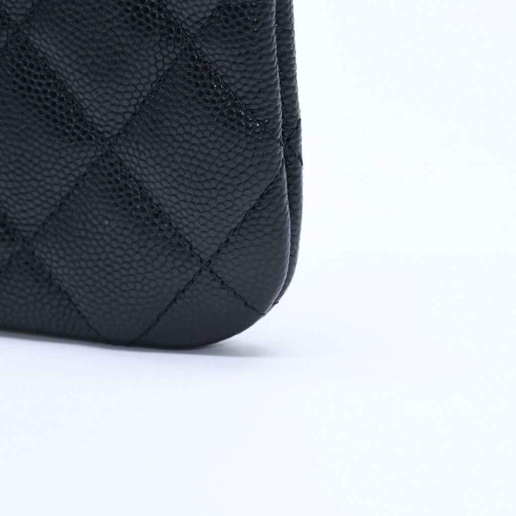 Chanel Classic Mini Pouch Stand CC Logo Caviar Leather — view 5