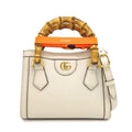 Gucci Shoulder Bag Diana Small Tote Ivory Leather Gold
