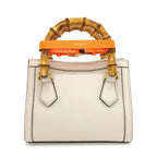 Gucci Shoulder Bag Diana Small Tote Ivory Leather Gold — view 2