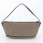 Gucci Leather Canvas Shoulder Bag Hand Brown — view 3