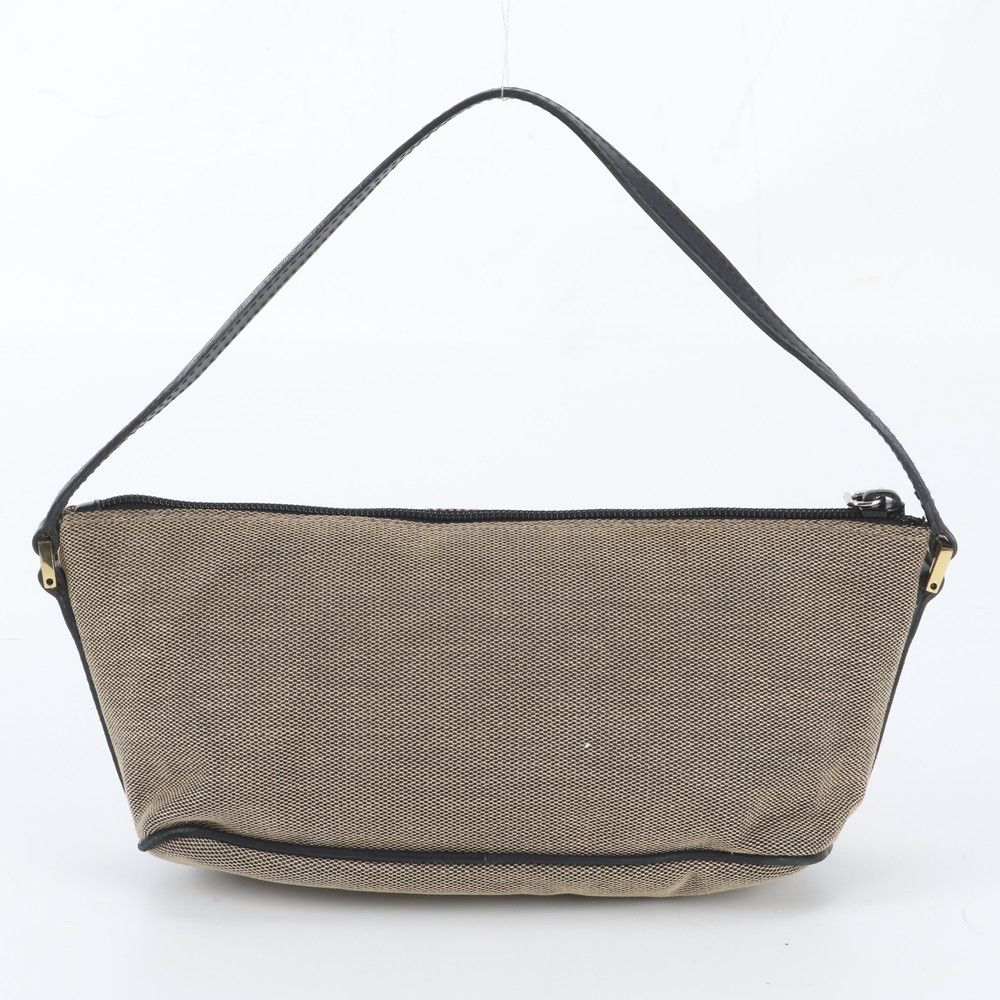 Gucci Leather Canvas Shoulder Bag Hand Brown — view 3
