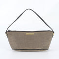 Gucci Leather Canvas Shoulder Bag Hand Brown