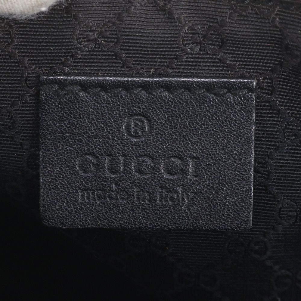 Gucci Leather Canvas Shoulder Bag Hand Brown — view 9