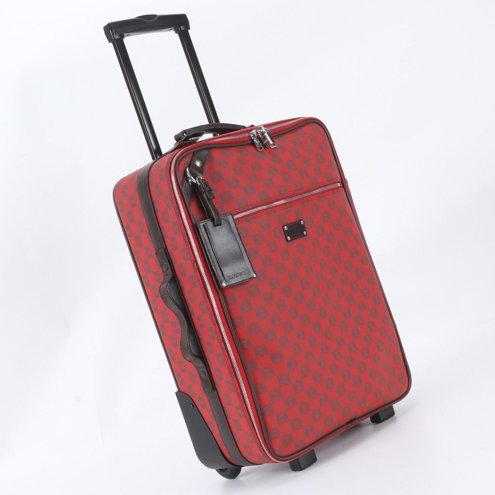 Loewe Anagram Repeat Leather Suitcase Carry Case Bag Trunk — view 2