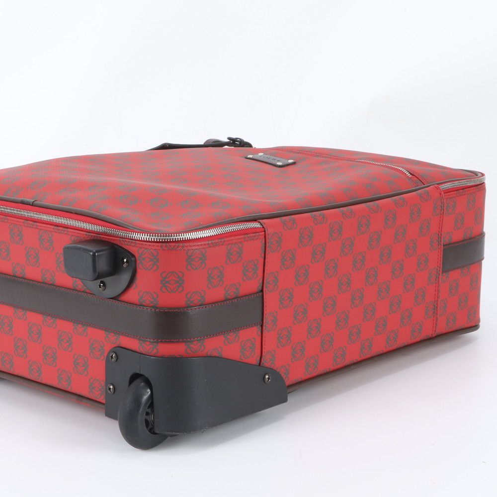 Loewe Anagram Repeat Leather Suitcase Carry Case Bag Trunk — view 5