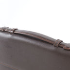 Loewe Anagram Leather Business Document Briefcase Brown — view 2