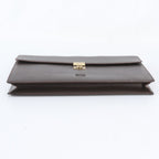 Loewe Anagram Leather Business Document Briefcase Brown — view 6