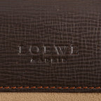 Loewe Anagram Leather Business Document Briefcase Brown — view 8