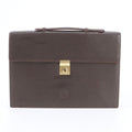 Loewe Anagram Leather Business Document Briefcase Brown