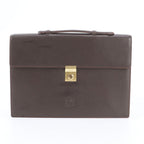 Loewe Anagram Leather Business Document Briefcase Brown