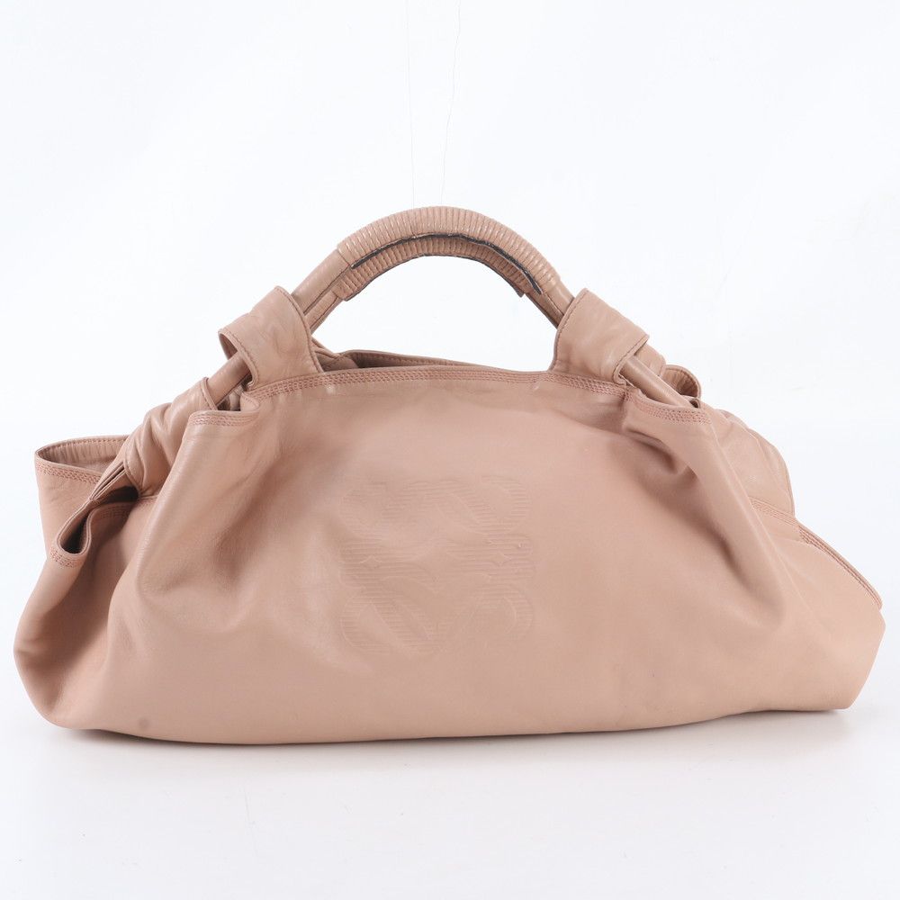 Loewe Anagram Nappa Aire Leather Handbag Tote Pink