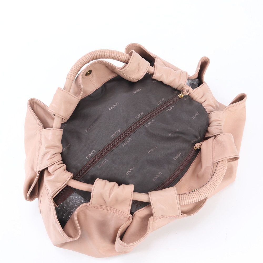 Loewe Anagram Nappa Aire Leather Handbag Tote Pink — view 7