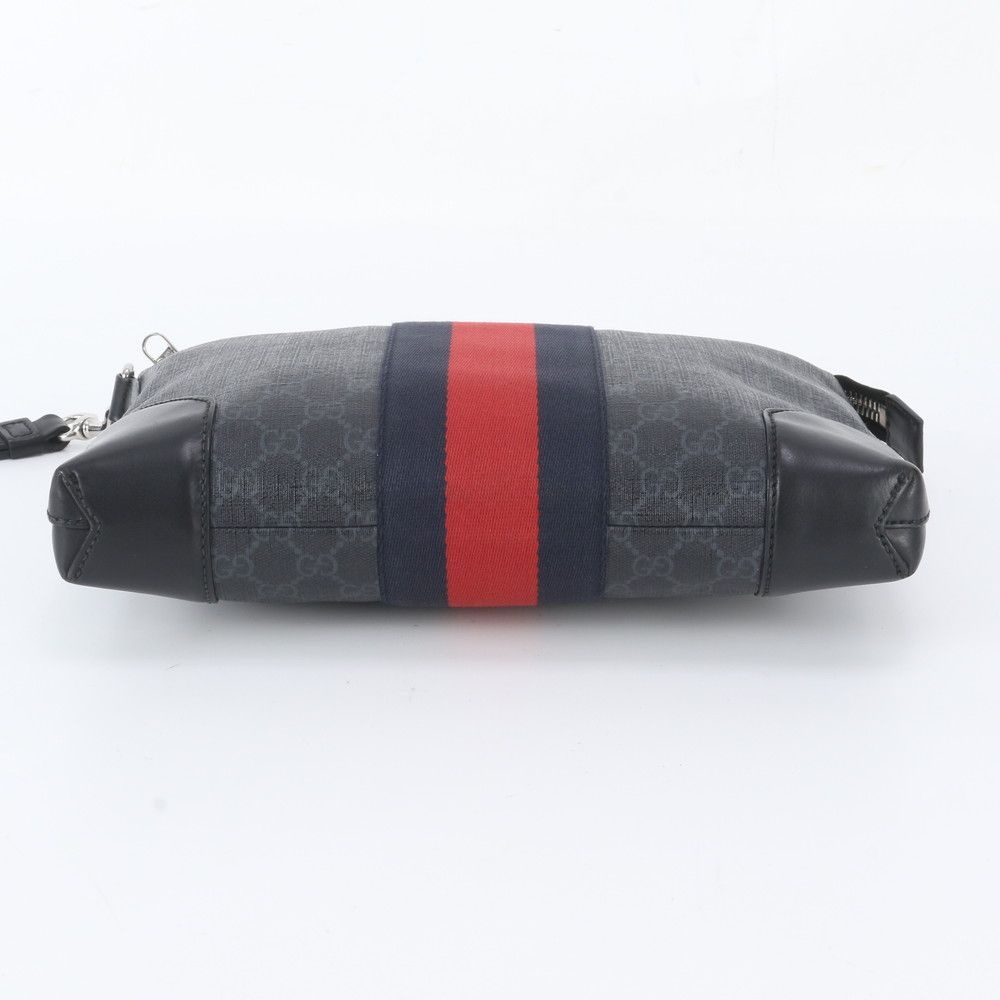 Gucci GG Supreme Sherry Line Leather Clutch Pouch Business — view 6