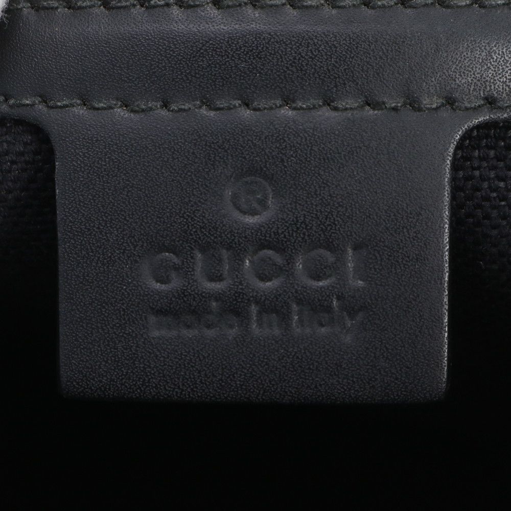 Gucci GG Supreme Sherry Line Leather Clutch Pouch Business — view 8