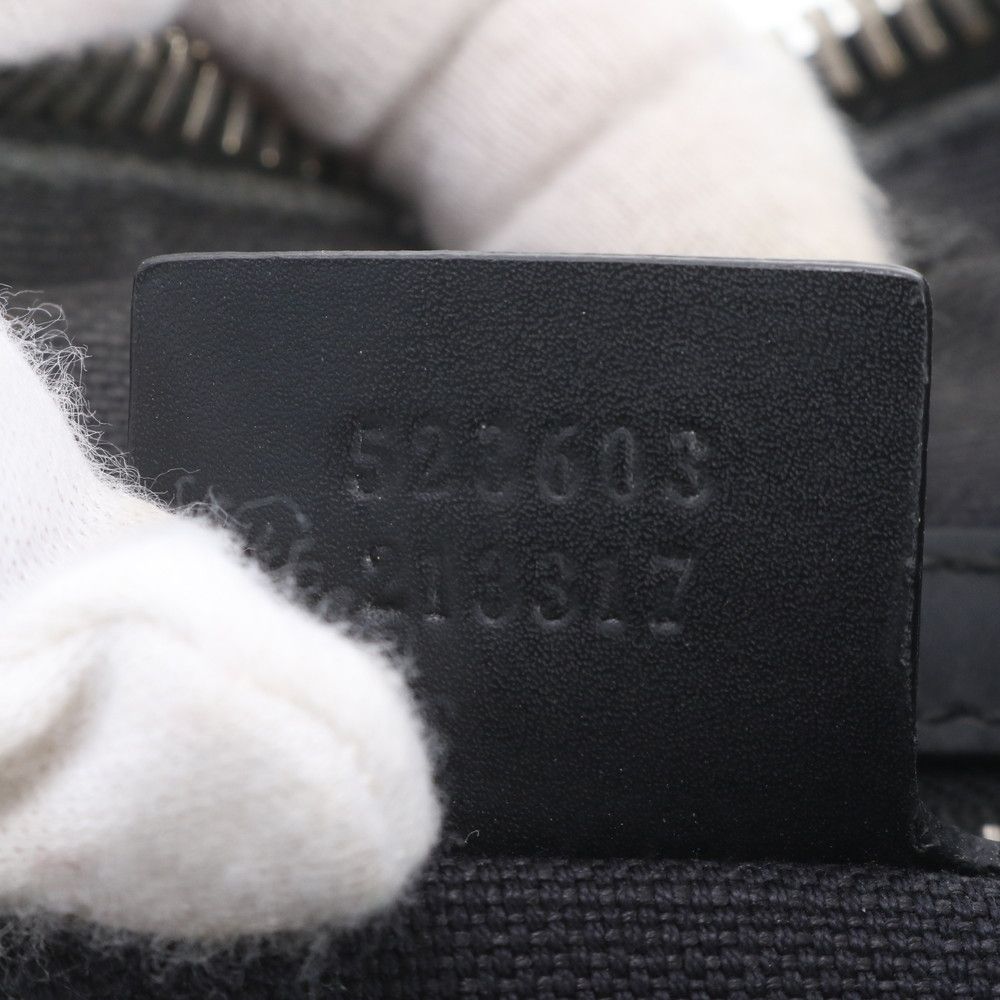 Gucci GG Supreme Sherry Line Leather Clutch Pouch Business — view 9