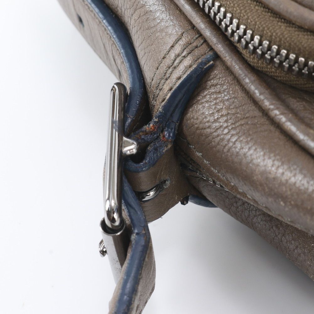 Louis Vuitton Cuir Bequia Trotteur Leather Shoulder Bag Crossbody Messenger — view 8