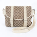 Gucci GG Canvas Leather Shoulder Bag Crossbody