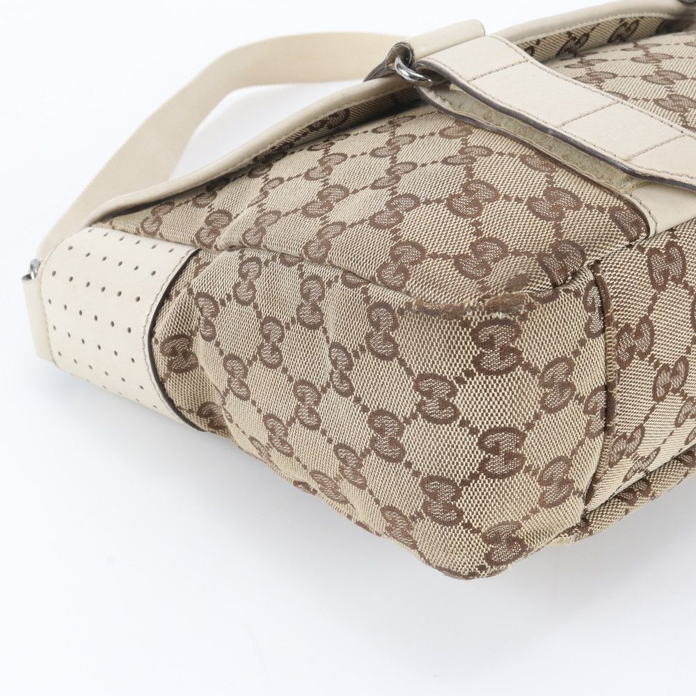 Gucci GG Canvas Leather Shoulder Bag Crossbody — view 6