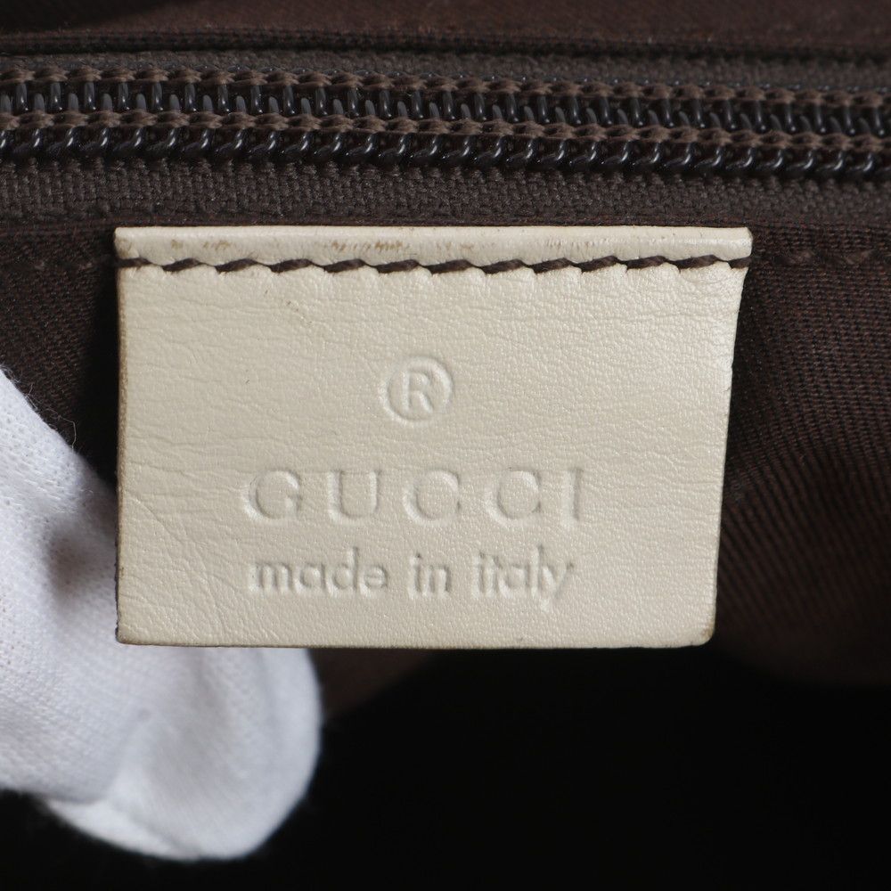 Gucci GG Canvas Leather Shoulder Bag Crossbody — view 8