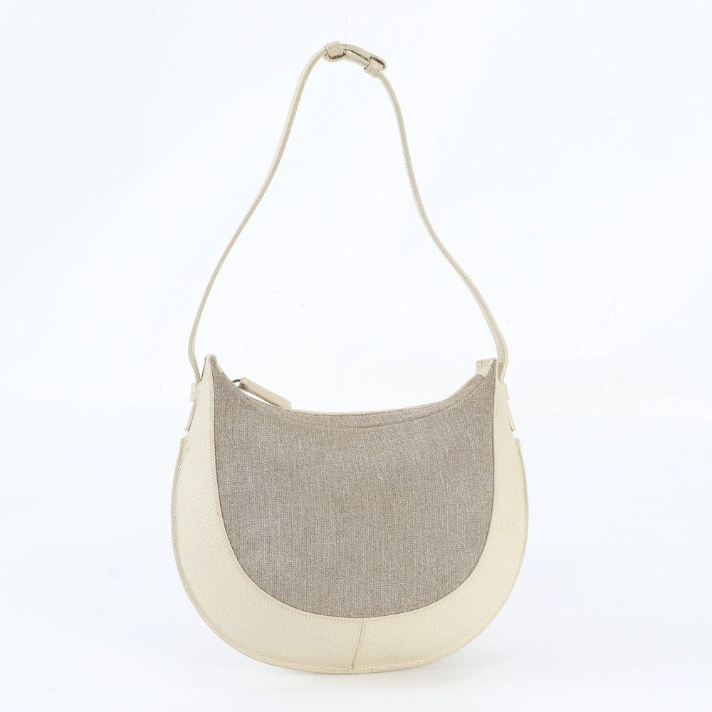 Loewe Leather Canvas 2-Way Shoulder Bag Hand — view 4