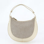 Loewe Leather Canvas 2-Way Shoulder Bag Hand — view 2