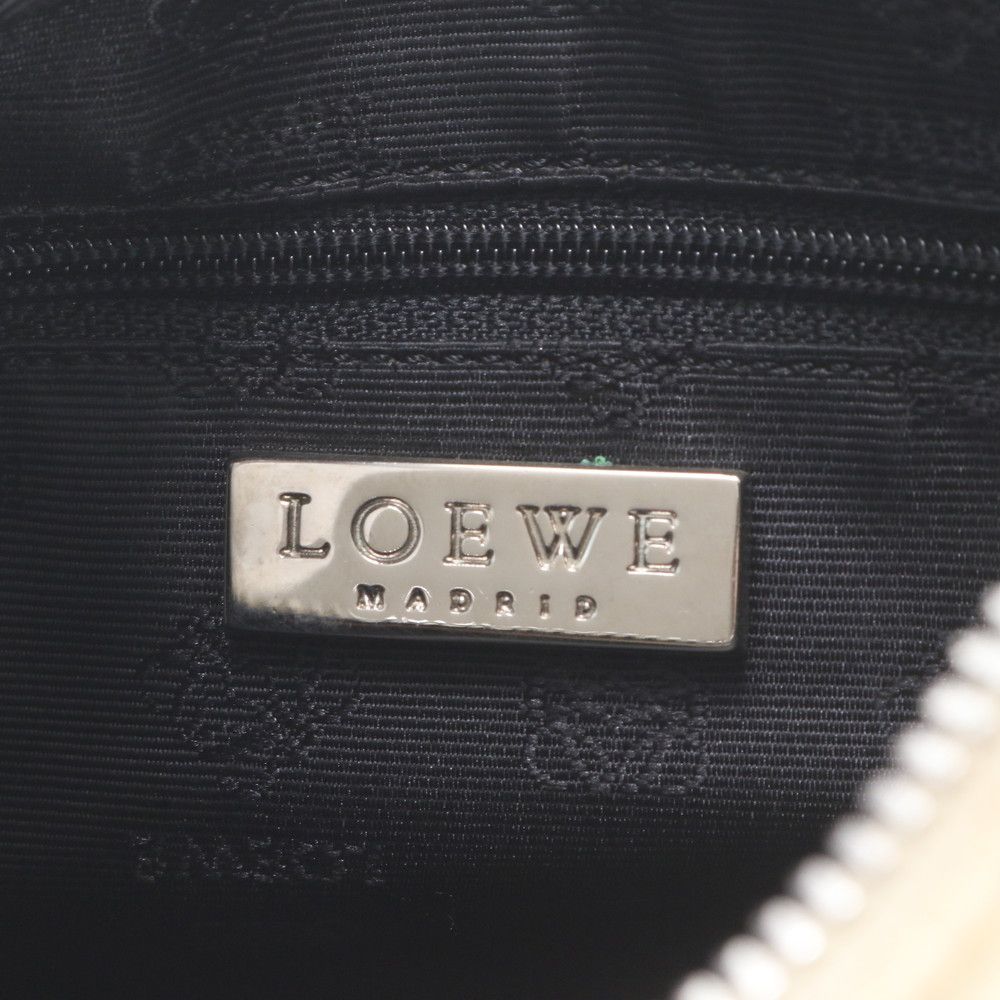 Loewe Leather Canvas 2-Way Shoulder Bag Hand — view 9