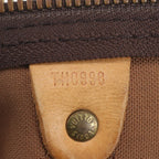 Louis Vuitton Monogram Keepall Bandouliere 60 Leather Boston Bag Tote — view 9
