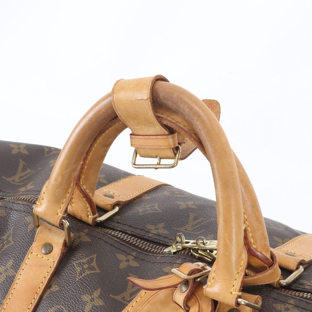Louis Vuitton Monogram Keepall Bandouliere 60 Leather Boston Bag Tote — view 2