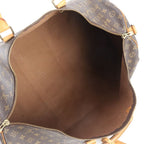 Louis Vuitton Monogram Keepall Bandouliere 60 Leather Boston Bag Tote — view 7