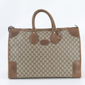 Gucci Vintage GG Supreme Leather Boston Bag Tote Carry