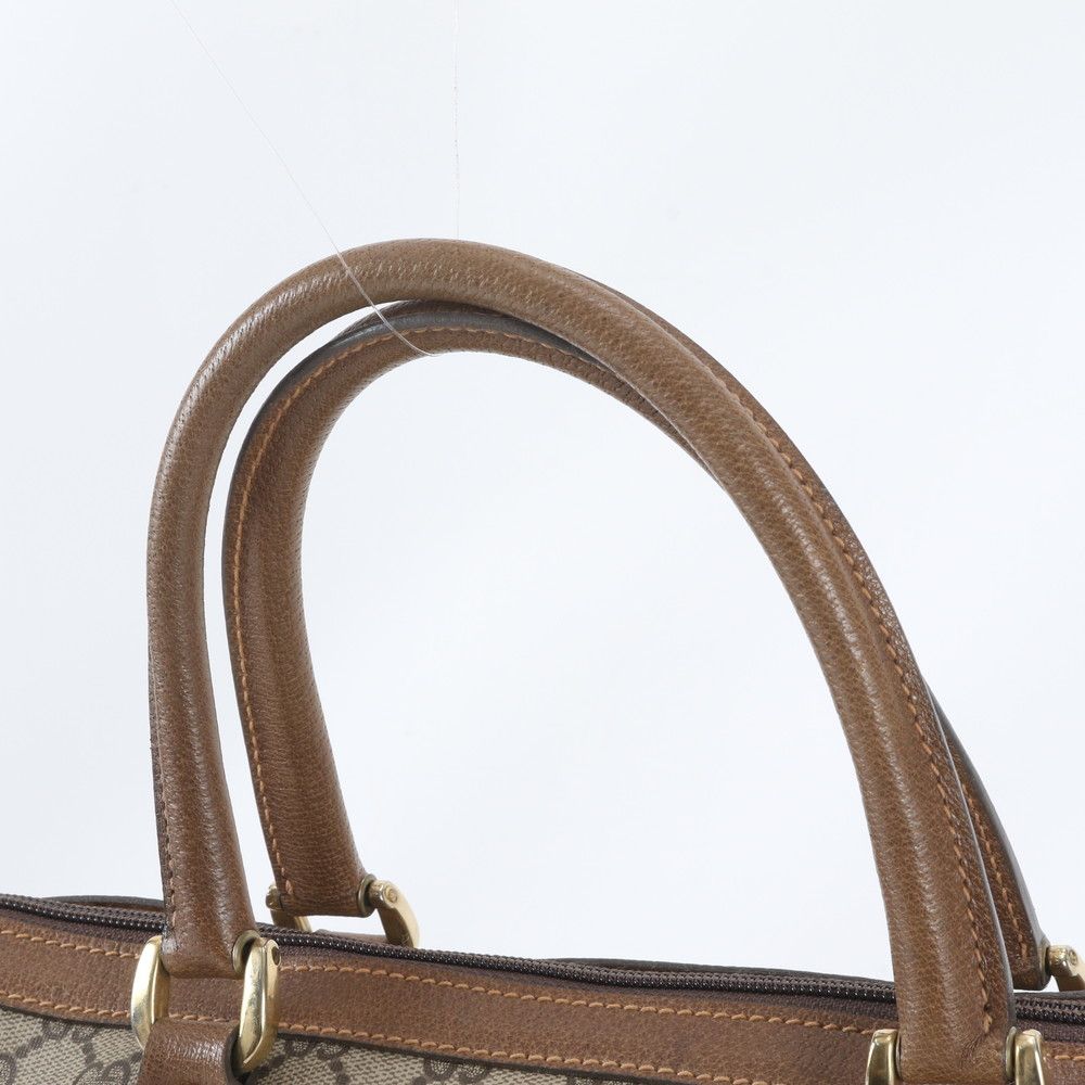 Gucci Vintage GG Supreme Leather Boston Bag Tote Carry — view 2