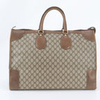 Gucci Vintage GG Supreme Leather Boston Bag Tote Carry — view 3