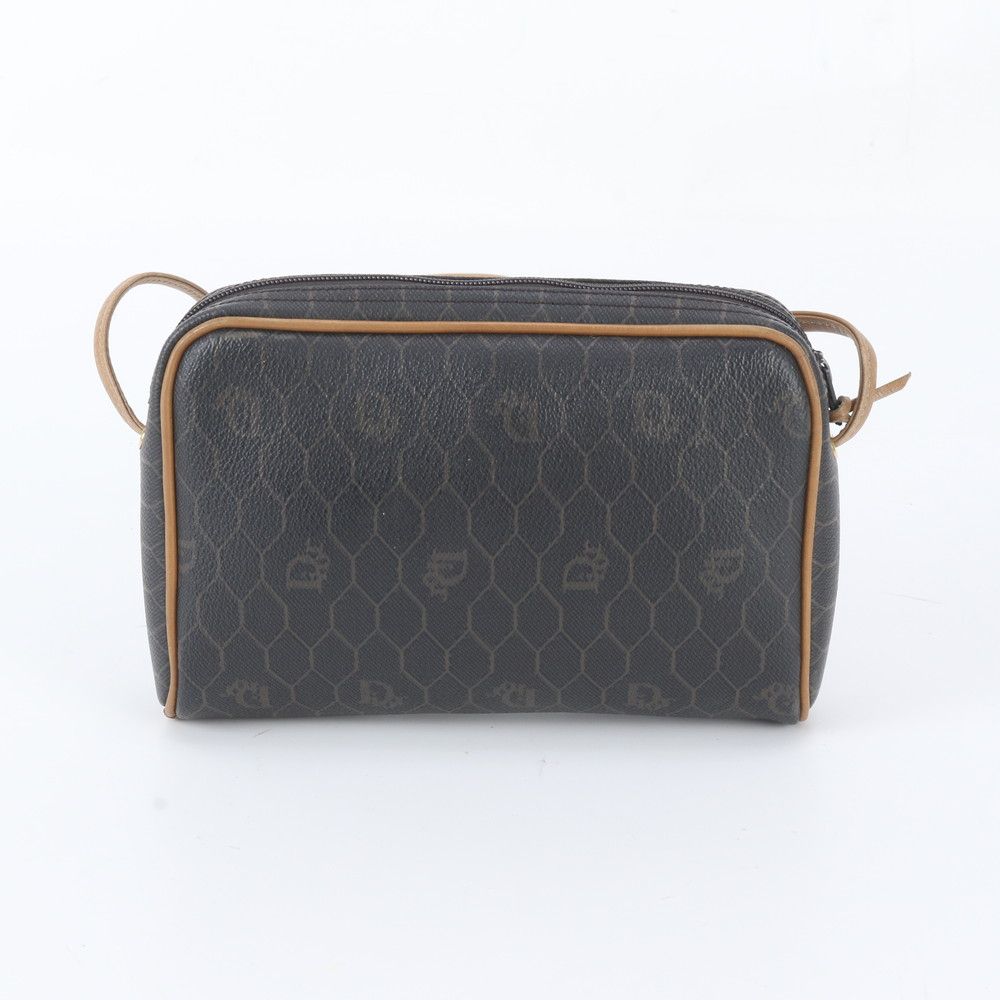 Dior Vintage Honeycomb Pattern Leather Shoulder Bag Crossbody — view 3