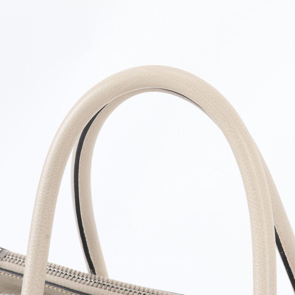 Prada Triangle Logo Leather 2-Way Handbag Crossbody Tote Shoulder — view 2