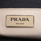 Prada Triangle Logo Leather 2-Way Handbag Crossbody Tote Shoulder — view 9