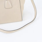 Prada Triangle Logo Leather 2-Way Handbag Crossbody Tote Shoulder — view 3