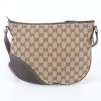 Gucci GG Canvas New Brit Leather Shoulder Bag Crossbody — view 3