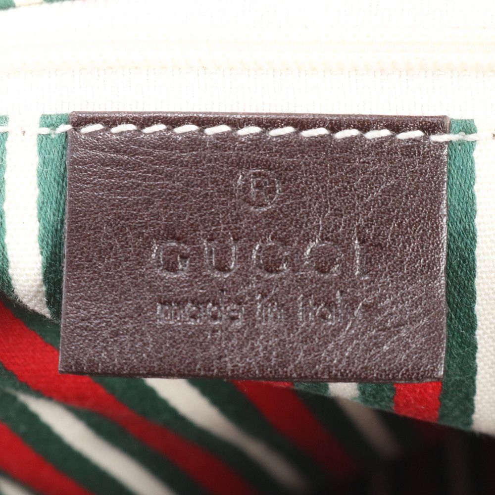 Gucci GG Canvas New Brit Leather Shoulder Bag Crossbody — view 8