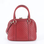 Gucci Micro Guccissima Leather 2-Way Handbag Crossbody Shoulder — view 4