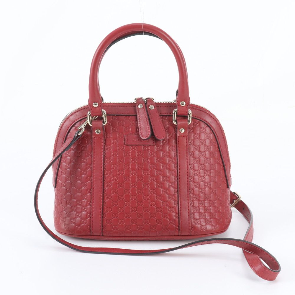 Gucci Micro Guccissima Leather 2-Way Handbag Crossbody Shoulder