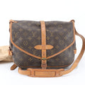 Louis Vuitton Monogram Saumur 30 Leather Shoulder Bag Crossbody Messenger