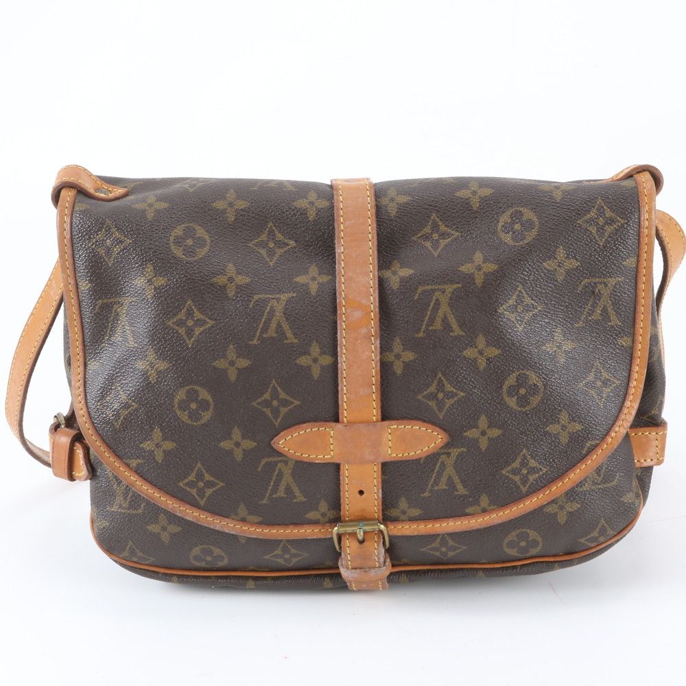 Louis Vuitton Monogram Saumur 30 Leather Shoulder Bag Crossbody Messenger — view 3