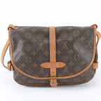 Louis Vuitton Monogram Saumur 30 Leather Shoulder Bag Crossbody Messenger — view 3
