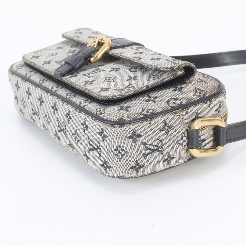 Louis Vuitton Monogram Mini Juliette MM Navy Leather Shoulder Bag Crossbody — view 4