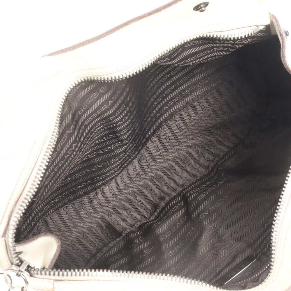 Prada Leather Tote Shoulder Hand — view 7