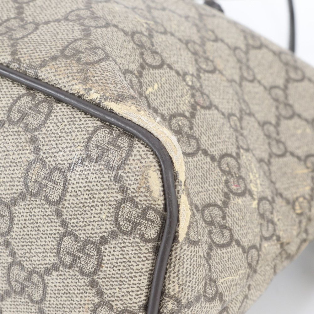 Gucci GG Supreme Leather 2-Way Shoulder Bag Crossbody Hand Tote — view 9