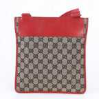 Gucci GG Canvas Leather Shoulder Bag Crossbody — view 3