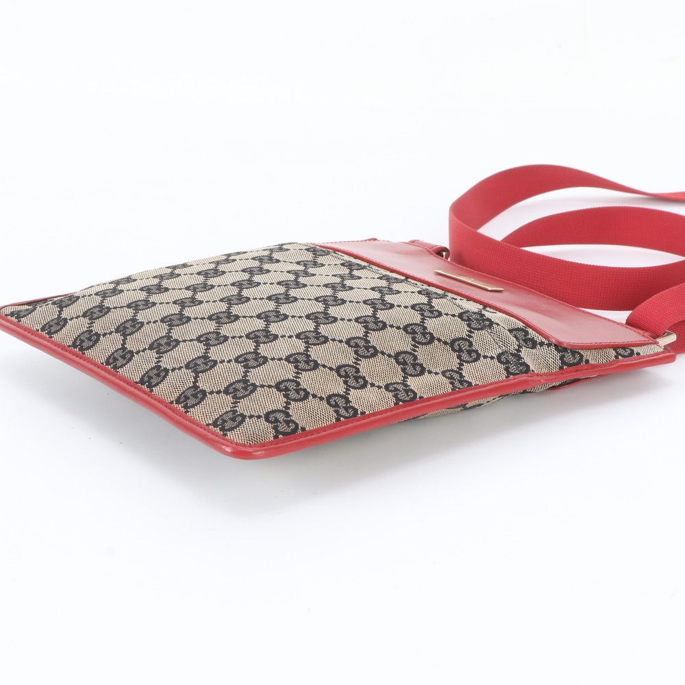Gucci GG Canvas Leather Shoulder Bag Crossbody — view 4