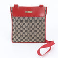 Gucci GG Canvas Leather Shoulder Bag Crossbody