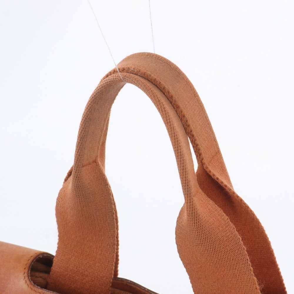 Hermes Valparaiso PM Pouch Leather Canvas Tote Shoulder Hand — view 2